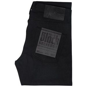 Naked & Famous Super Guy - Solid Black Selvedge (33x28)